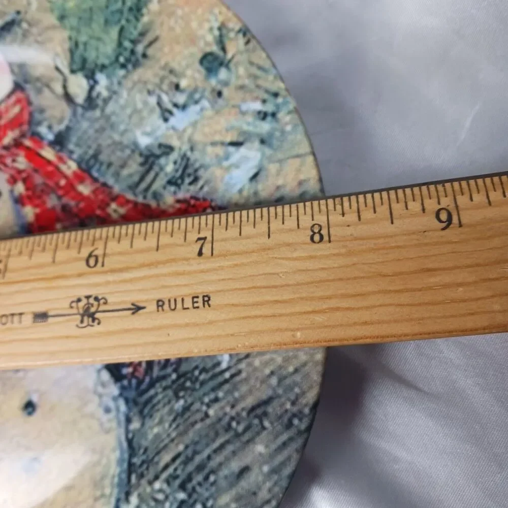 8'' DECORATIVE SNOWMAN MAN PLATE